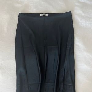 Abercrombie black satin maxi skirt